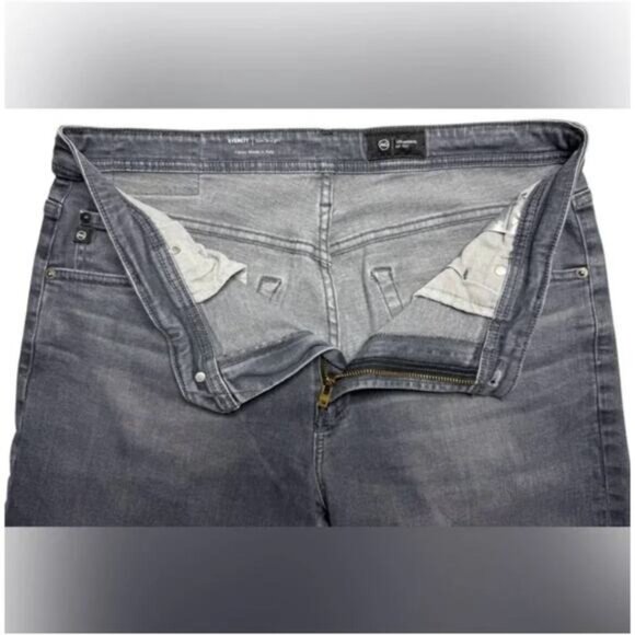 AG Adriano Goldschmied Everett Slim Straight Jean Men’s 36 Gray Denim Jeans - Picture 9 of 9